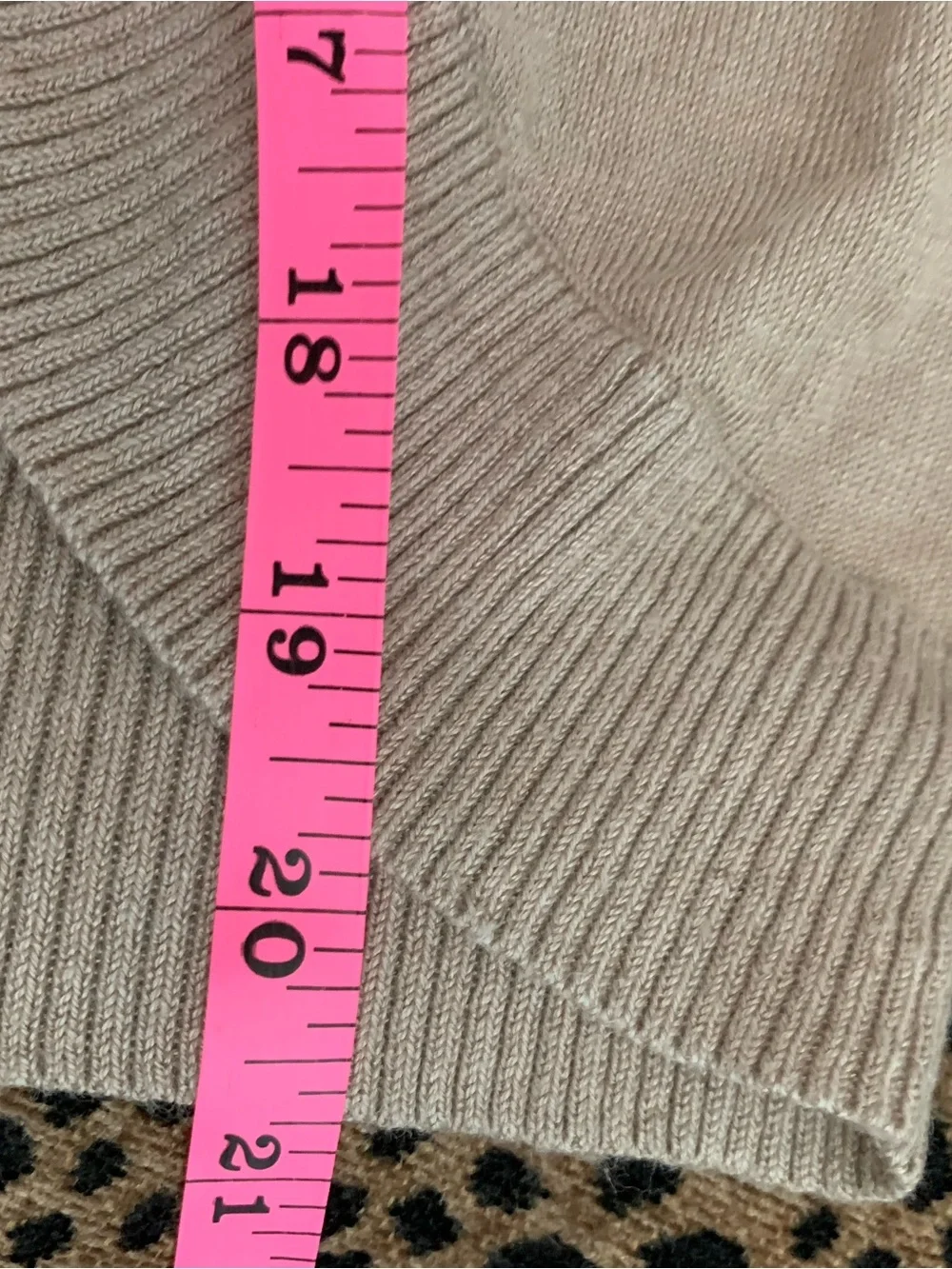 Michael Kors Taupe Open-Front Shawl Collar Cardigan